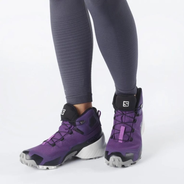 Botas Montaña Salomon Cross Hike Mid GTX Mujer Morados | MX UABO908